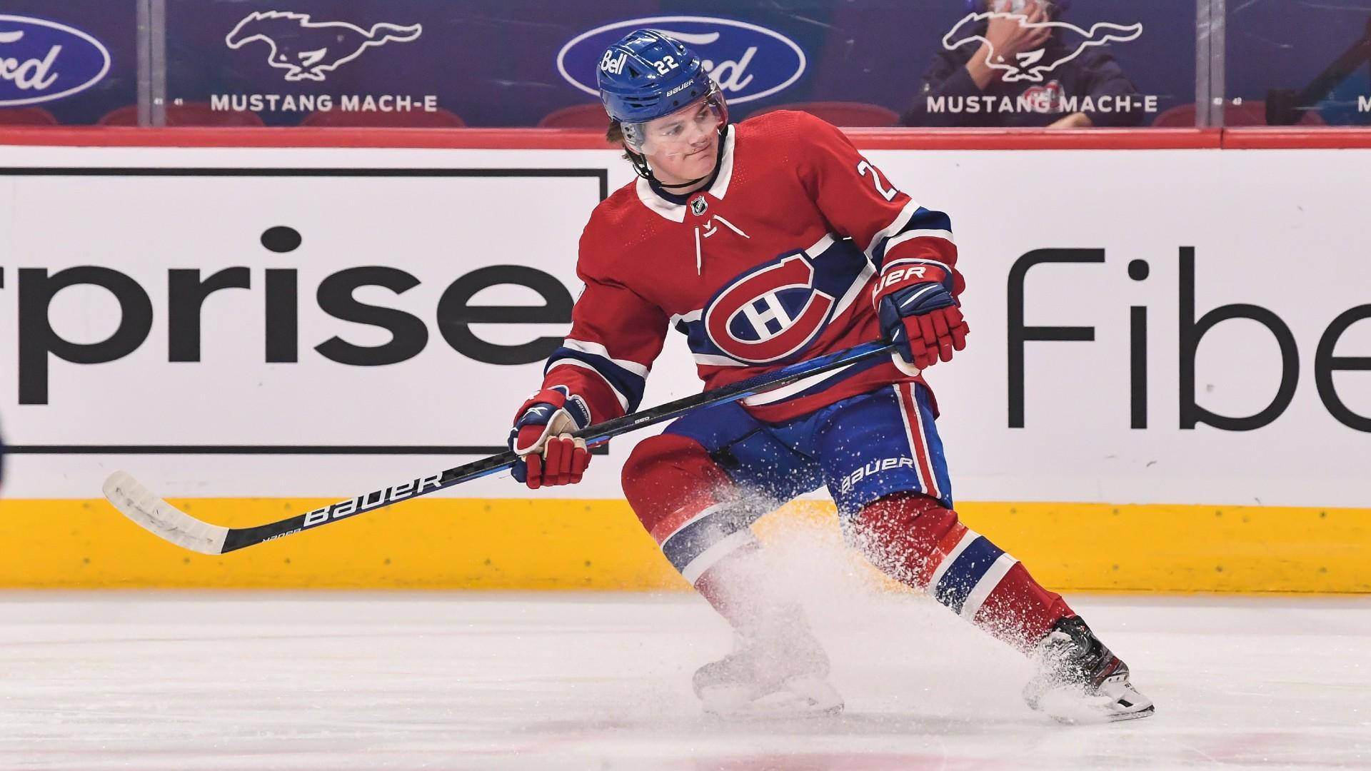 Cole Caufield Montreal Canadiens Contra Edmonton Oilers Fondo de pantalla