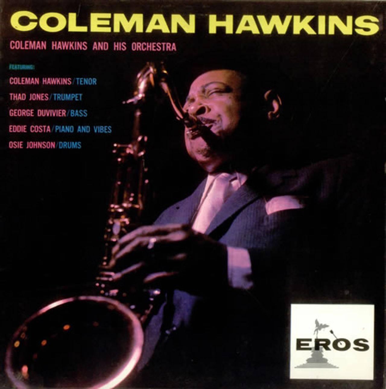 Coleman Hawkins & Hans Orkester Album Cover Tapet Wallpaper