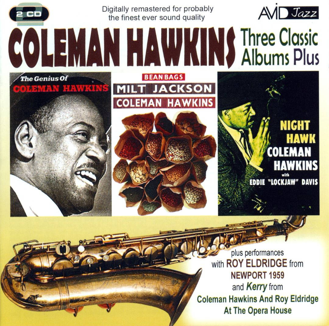 Coleman Hawkins Milt Jackson Tre Klassiske Albums Vinyl Wallpaper Wallpaper