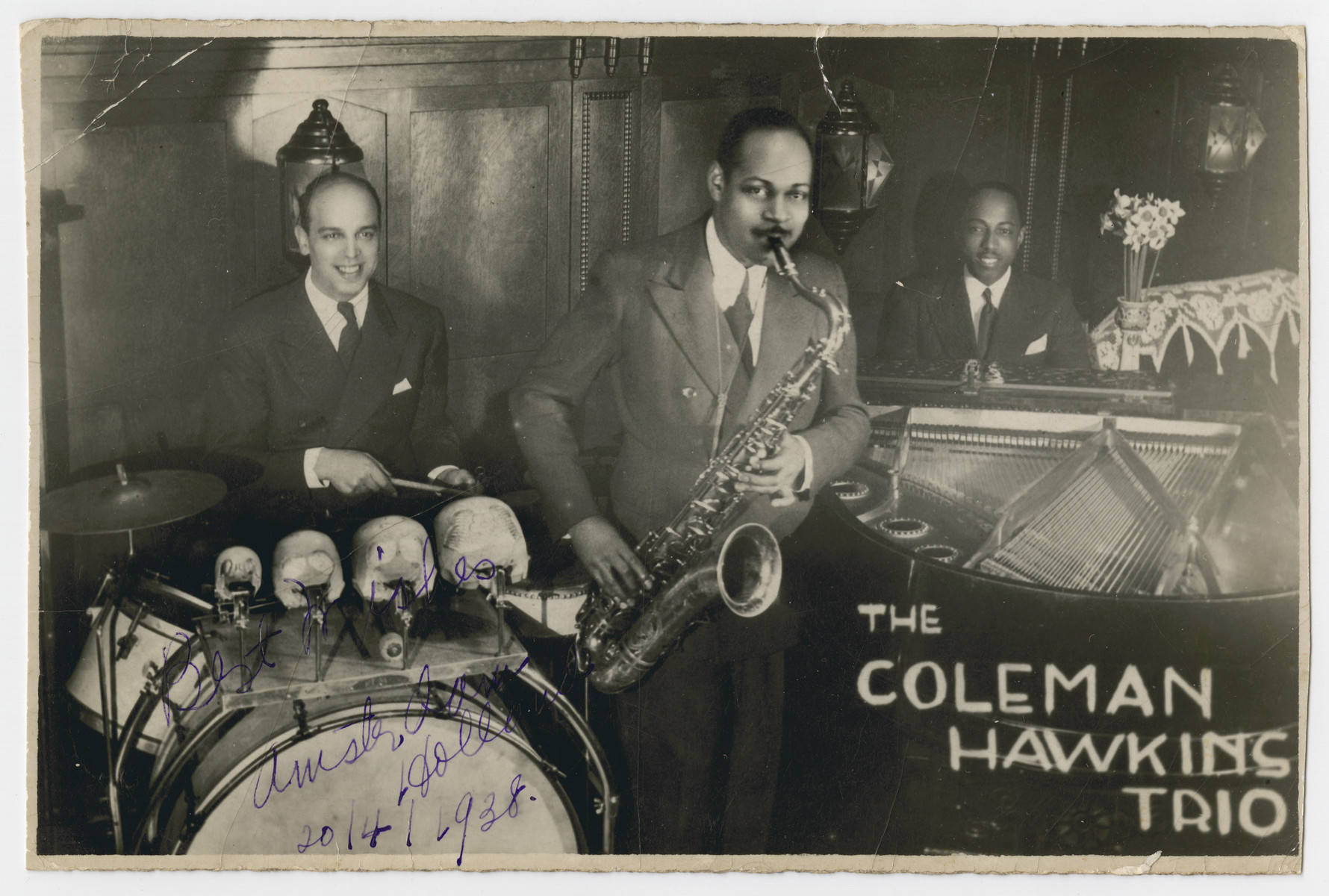 Coleman Hawkins Trio Præstation Wallpaper