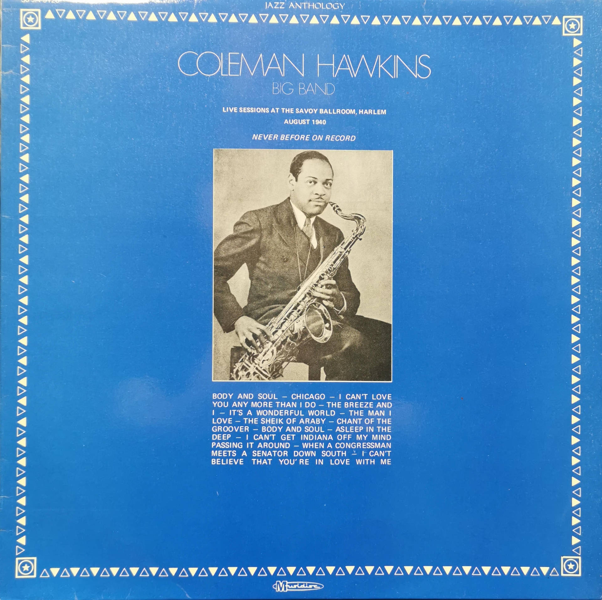 Coleman Hawkins Vinyl Big Band Wallpaper