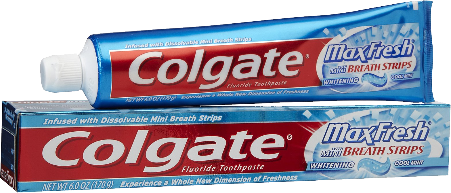 Colgate Max Fresh Toothpastewith Box PNG