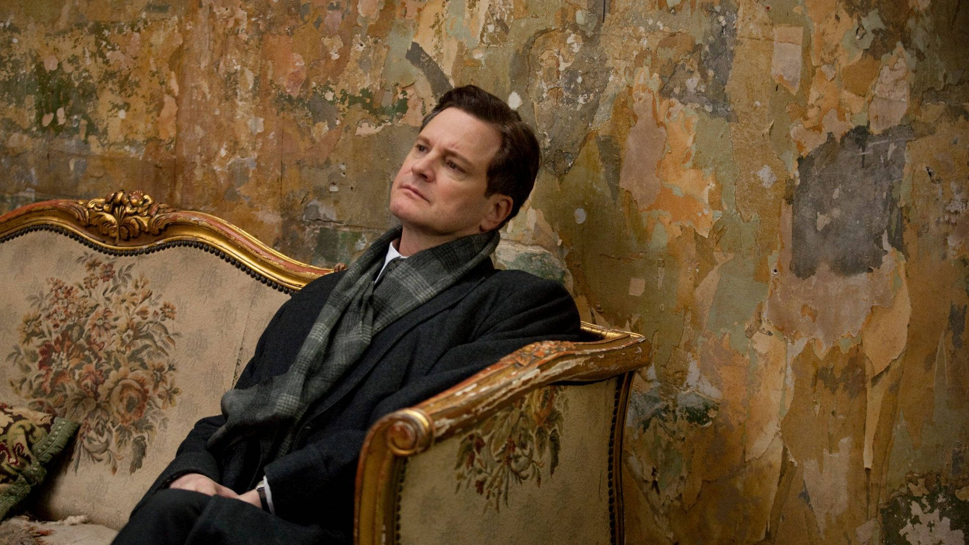 Colin Firth In The King's Speech Film Still Wallpaper