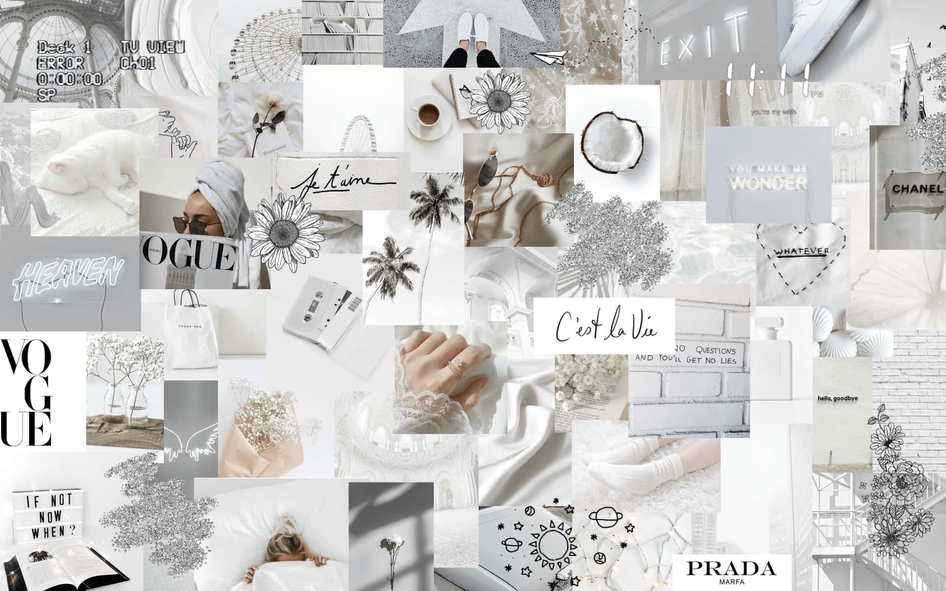 Collage Of White Aesthetic White Aesthetic HD wallpaper  Peakpx