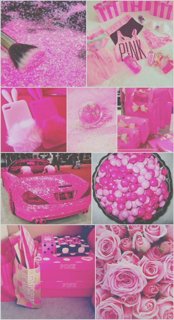 Collage Image For Girl Pink Iphone Wallpaper