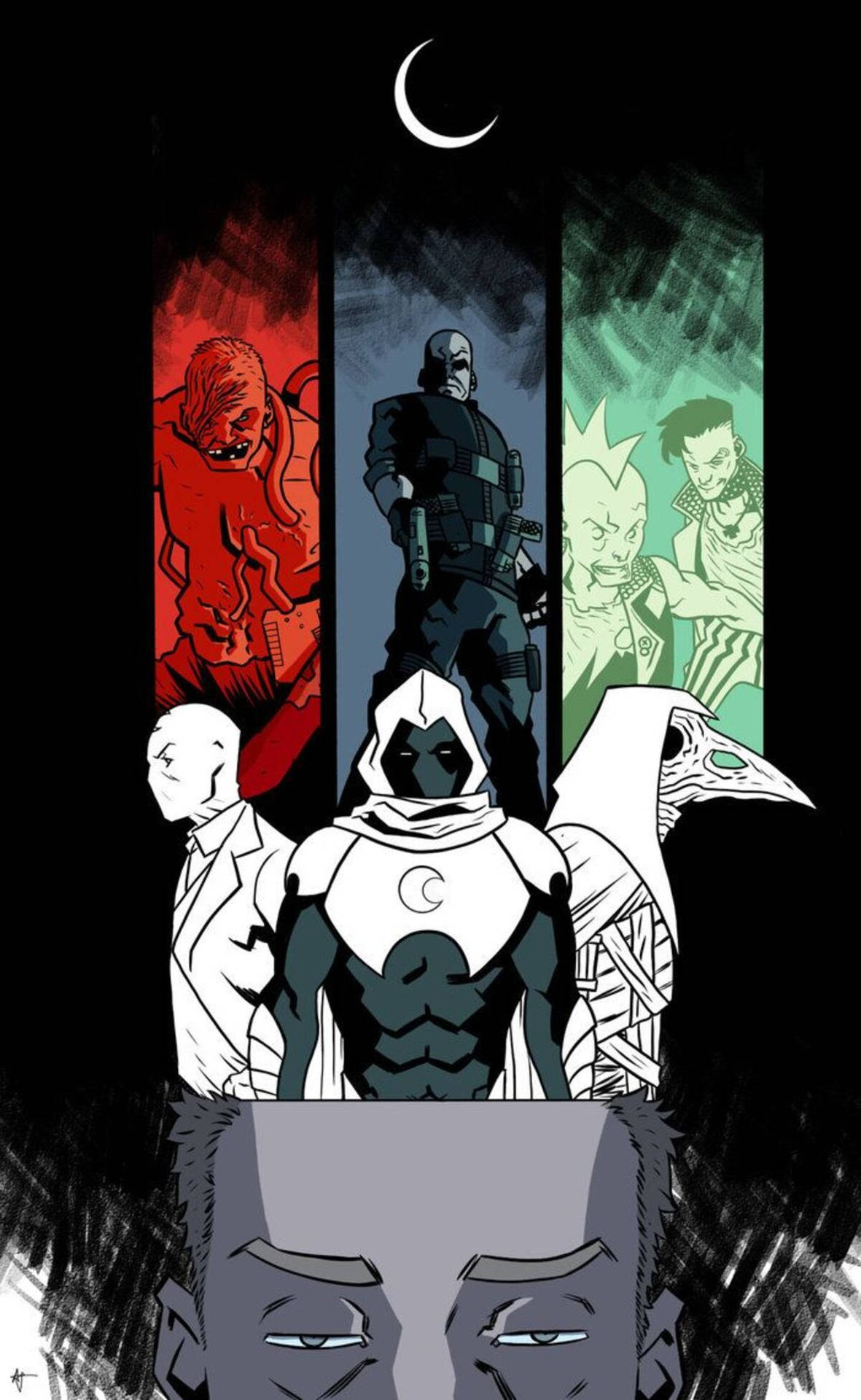 Collage Moon Knight Phone