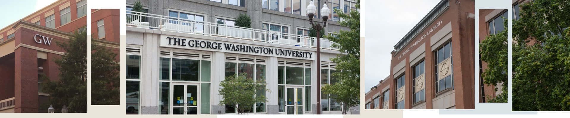 Collage Of George Washington University Buildings Wallpaper