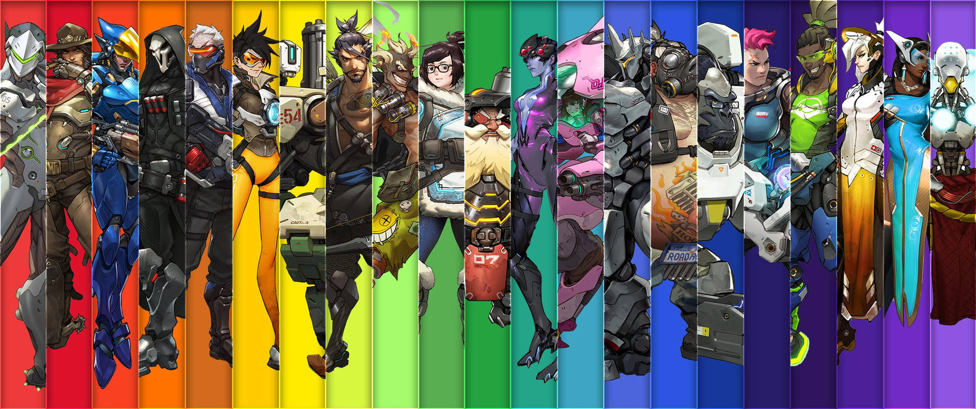 Collage Of Overwatch 2 Characters Wallpaper