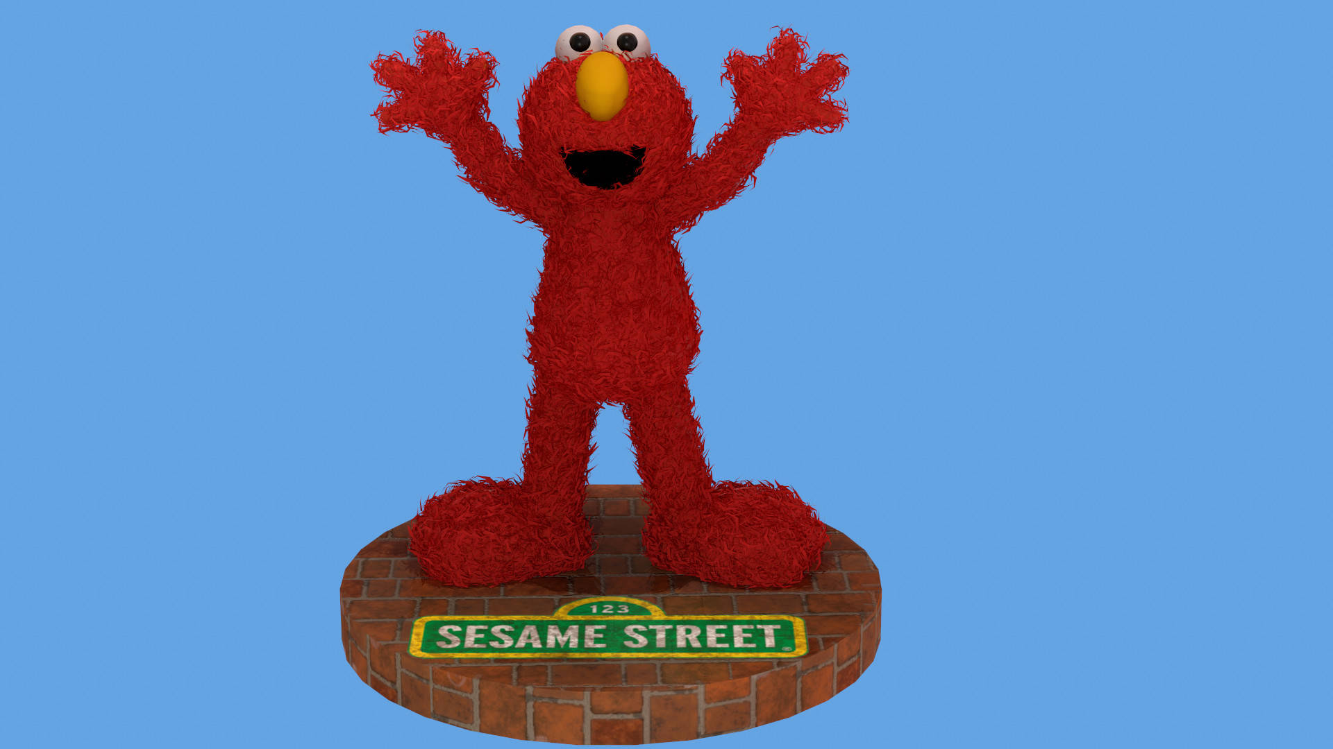 Collectible Elmo Toy Background