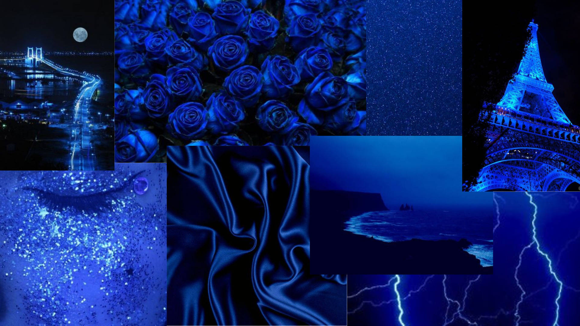 Collection Of Dark And Blue Aesthetic Laptop Wallpaper