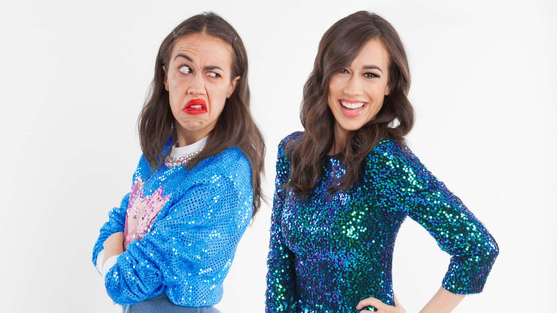 Colleen Ballinger Dual Personality Portrait Wallpaper