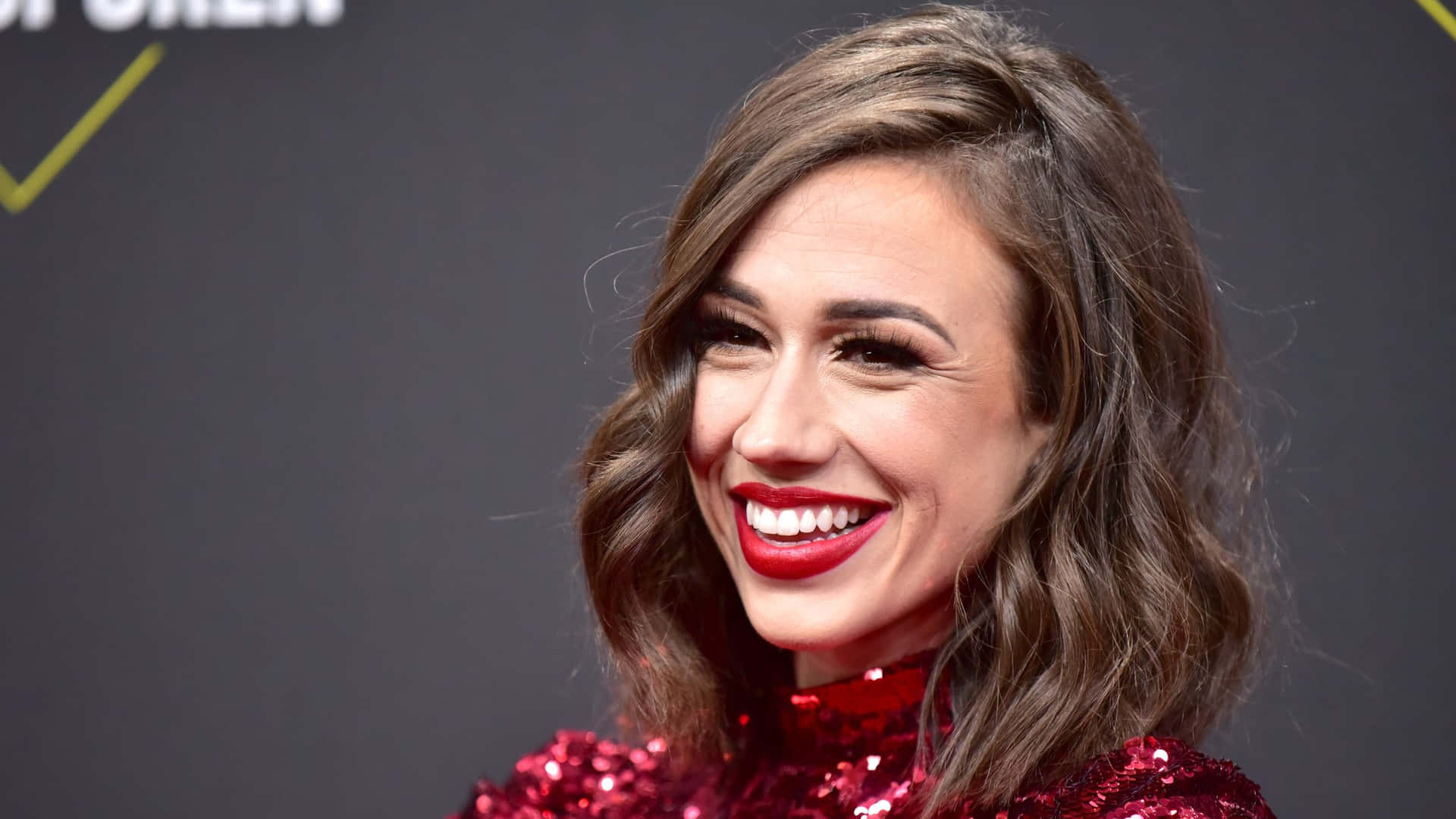 Colleen Ballinger Red Carpet Smile Wallpaper