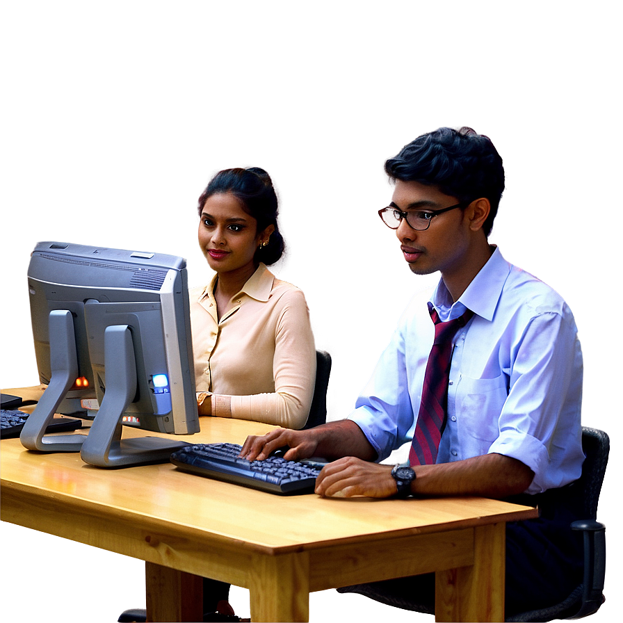 Download College Computer Lab Png Nji73 | Wallpapers.com