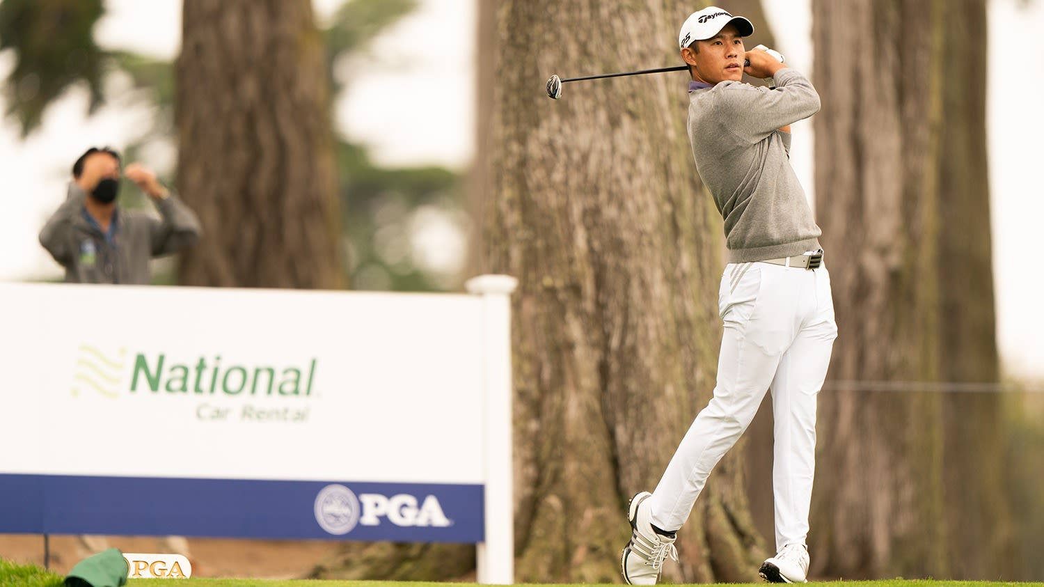 Collin Morikawa Speelt Bij Pga League Achtergrond