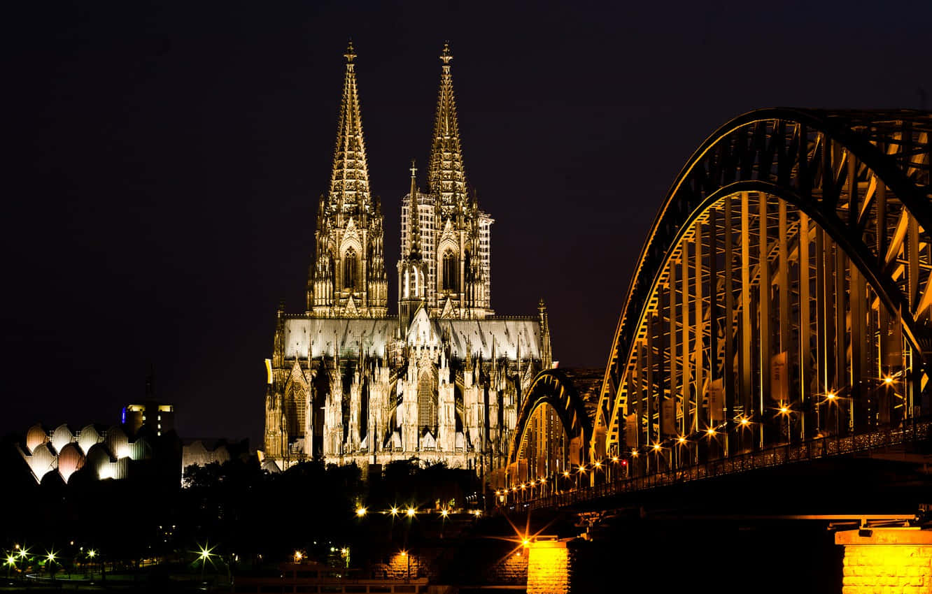Cologne Cathedral Dark Toned Wallpaper