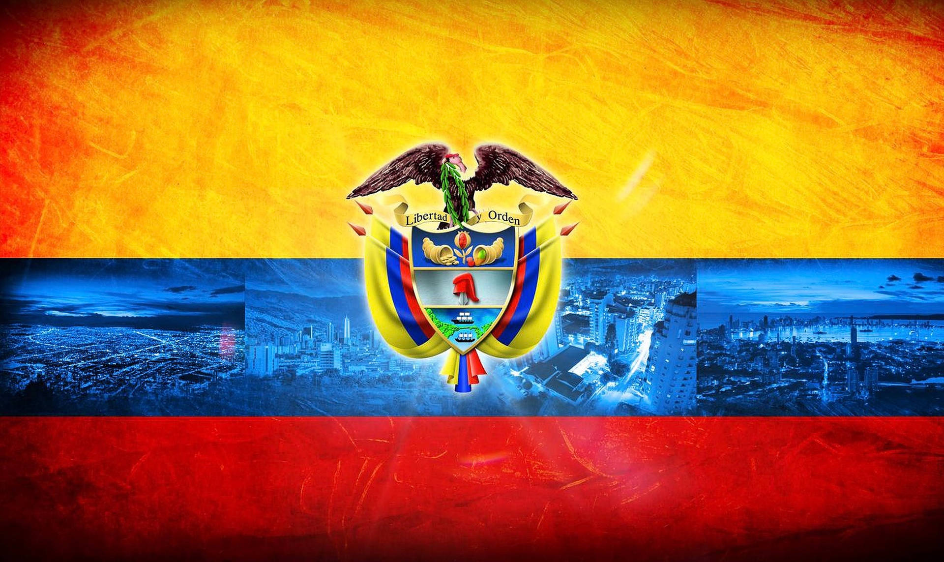 Colombia Coat Of Arms Logo Wallpaper