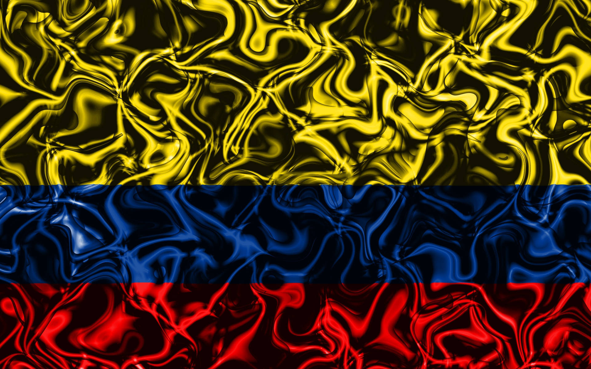 Colombia Flag Abstrakt Wallpaper