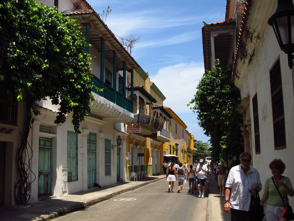Edificiosde La Era Colonial En Cartagena Fondo de pantalla