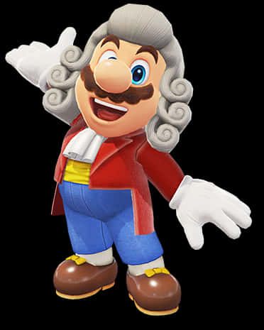 Colonial Mario Costume PNG