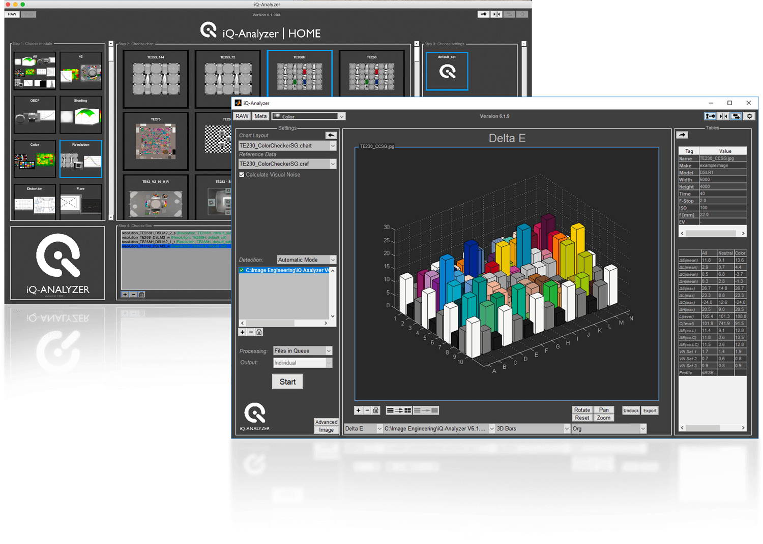 Color Analysis Software Screenshot PNG