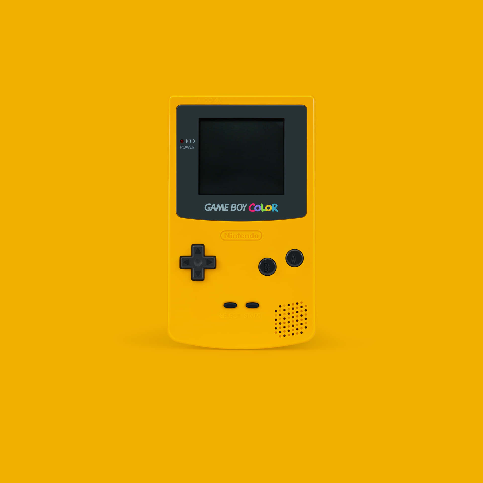 Gelberhintergrund Für Den Nintendo Game Boy Color