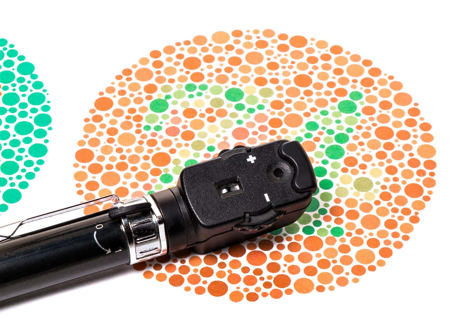 A Camera Is Placed On Top Of A Circle Of Dots