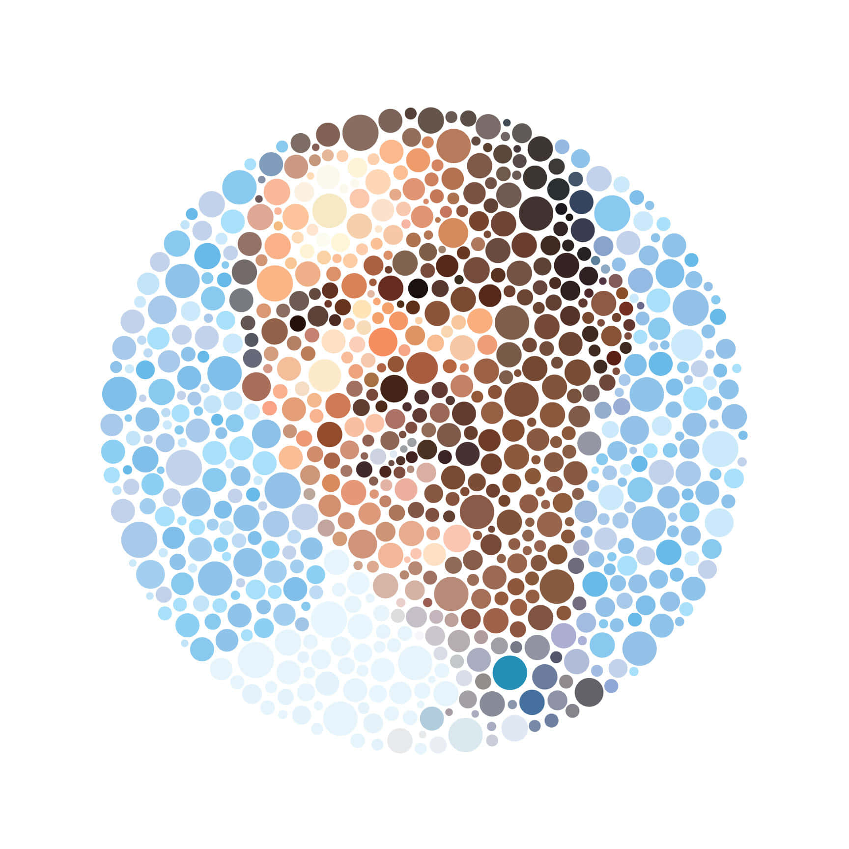 Obama's Face Is Shown In A Circle Of Dots