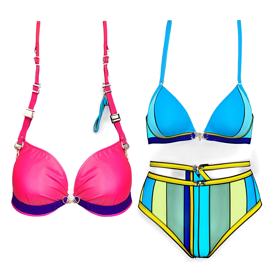 Color Block Bikini Png Gxl29 PNG
