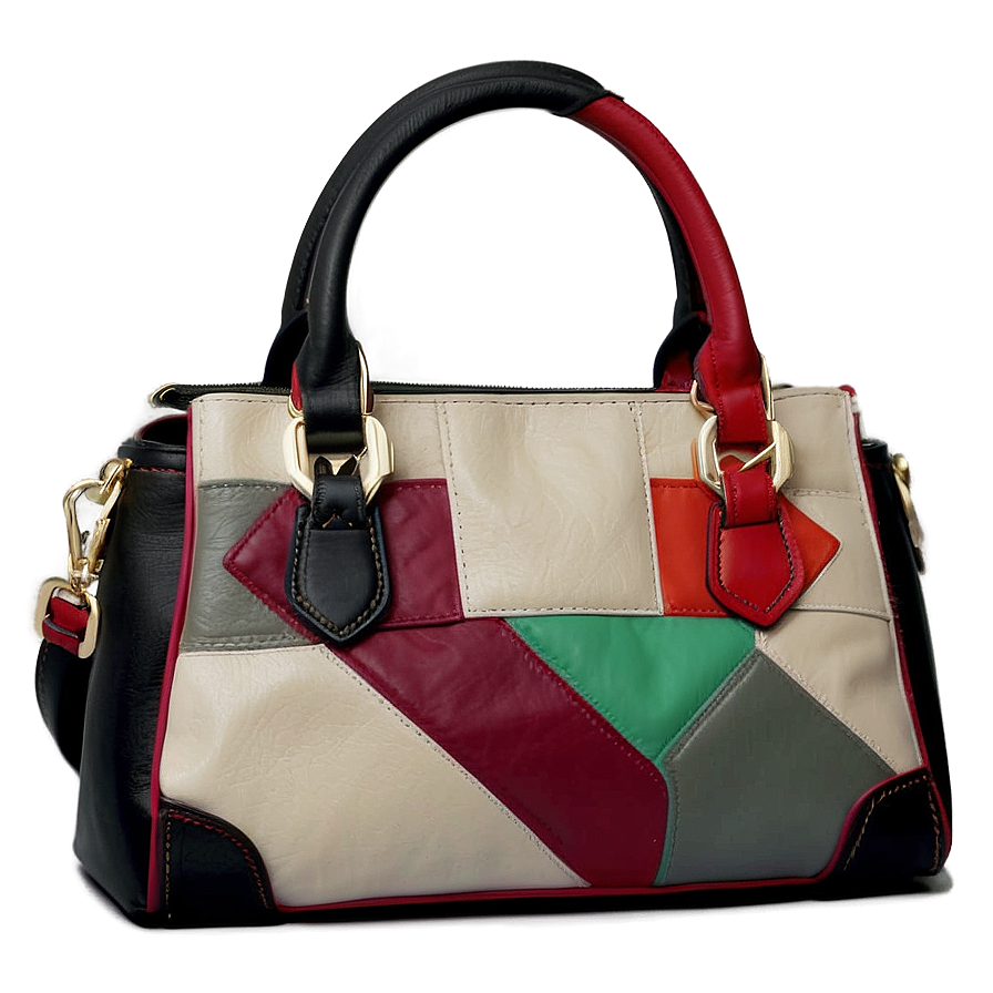 Color Block Handbag Png Mqa99 PNG