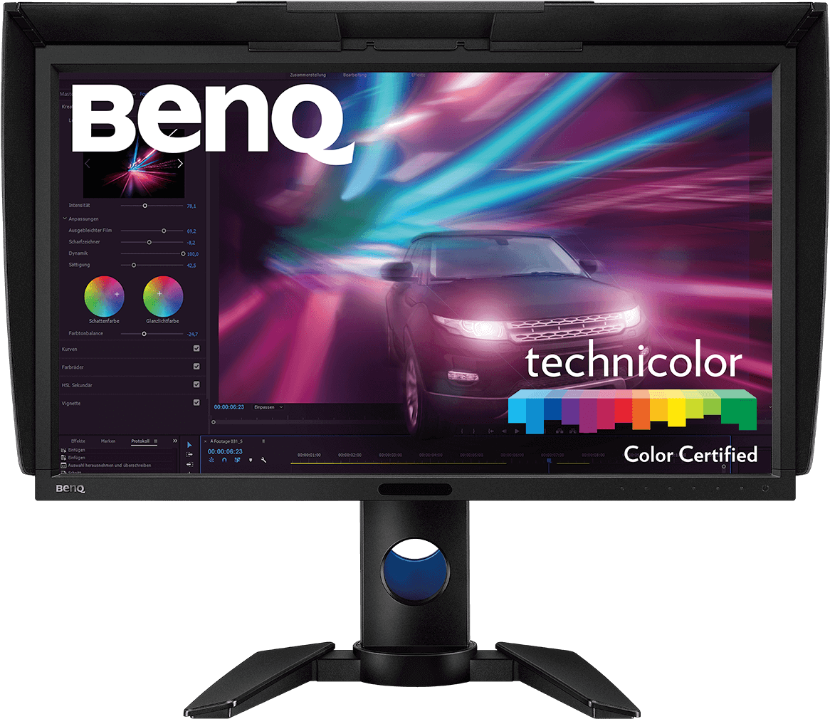 Color Certified Monitor Ben Q Display PNG