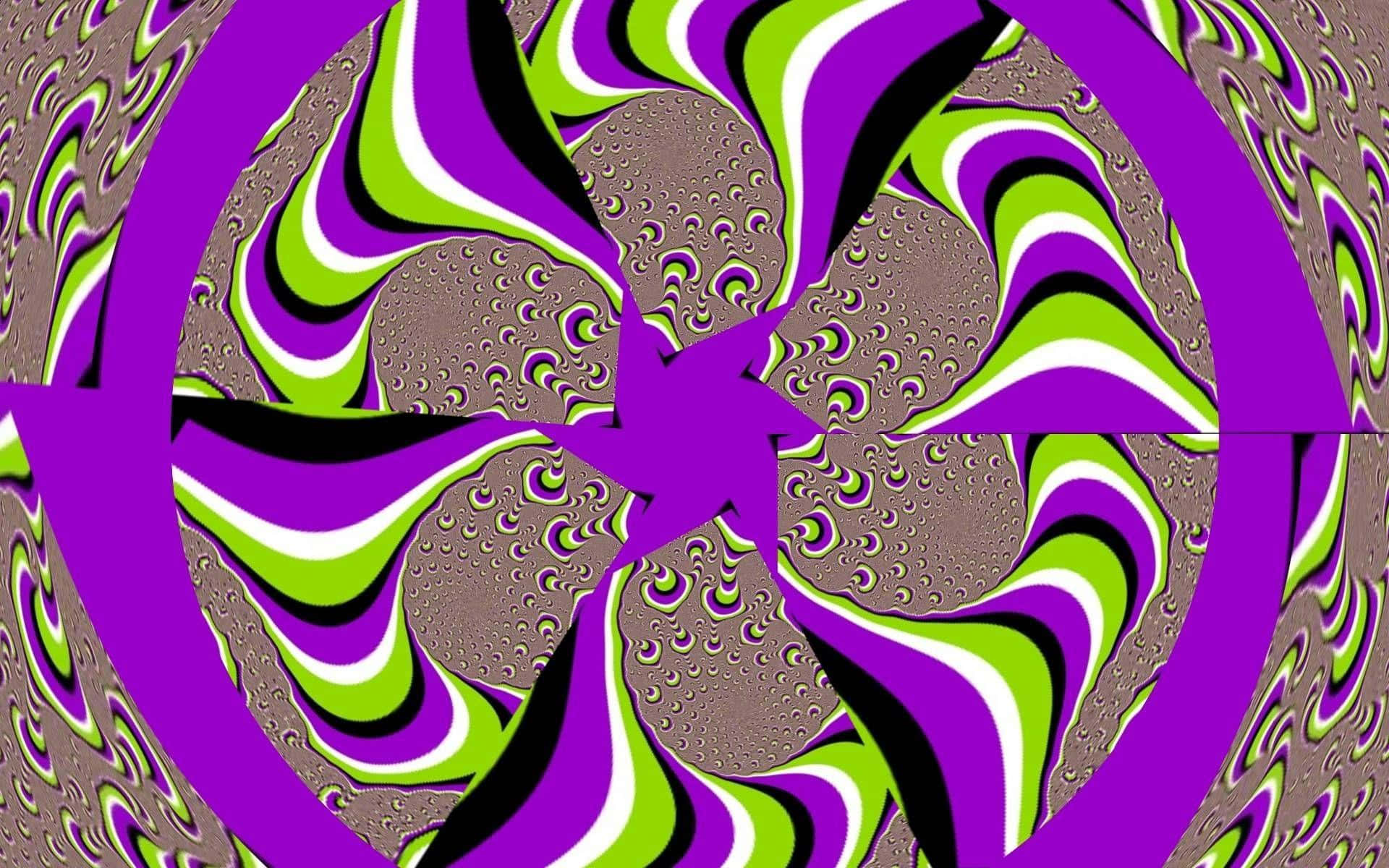 Violet Blade Color Illusion Picture