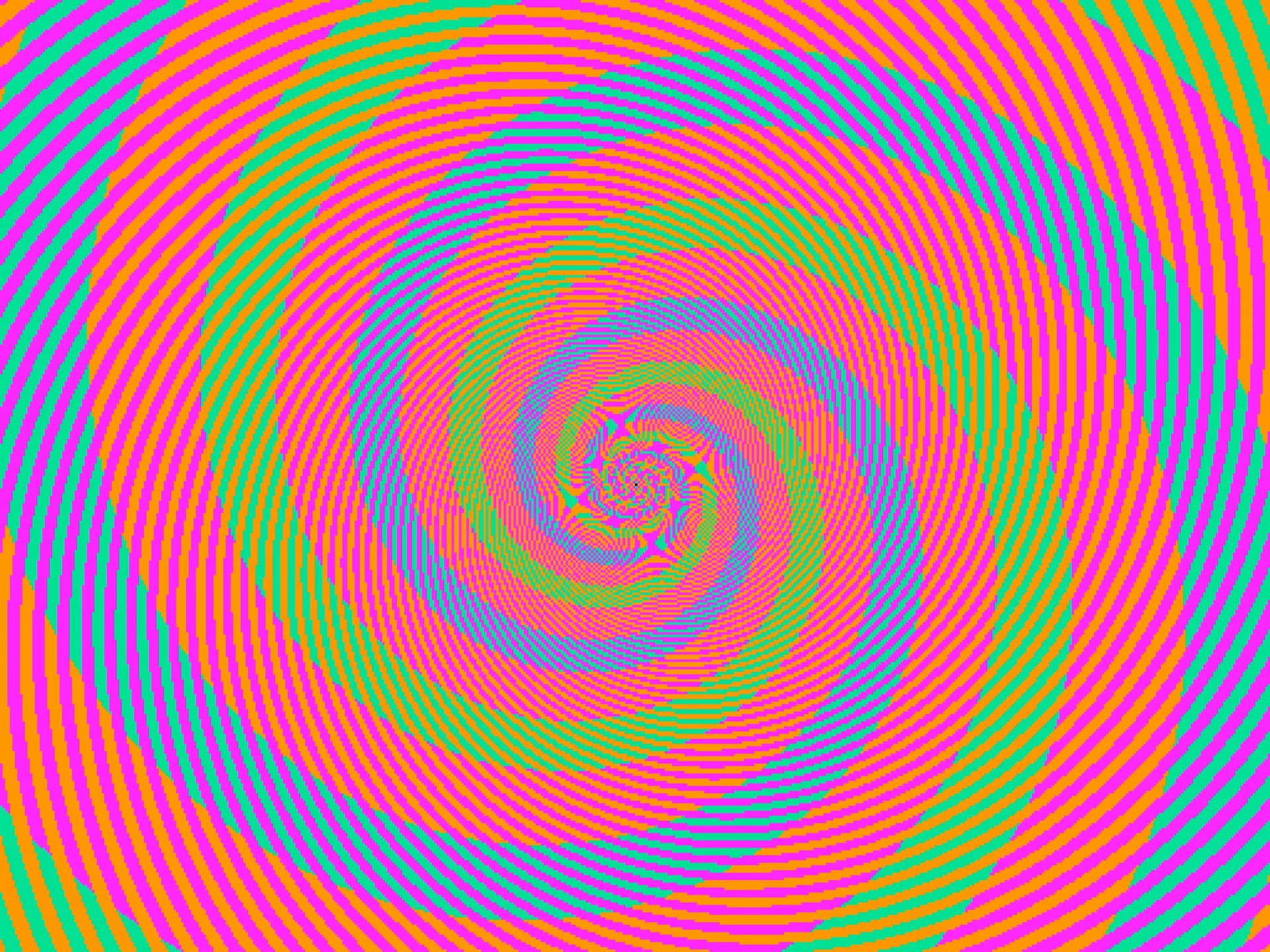 Pink Blue Green Color Illusion Picture