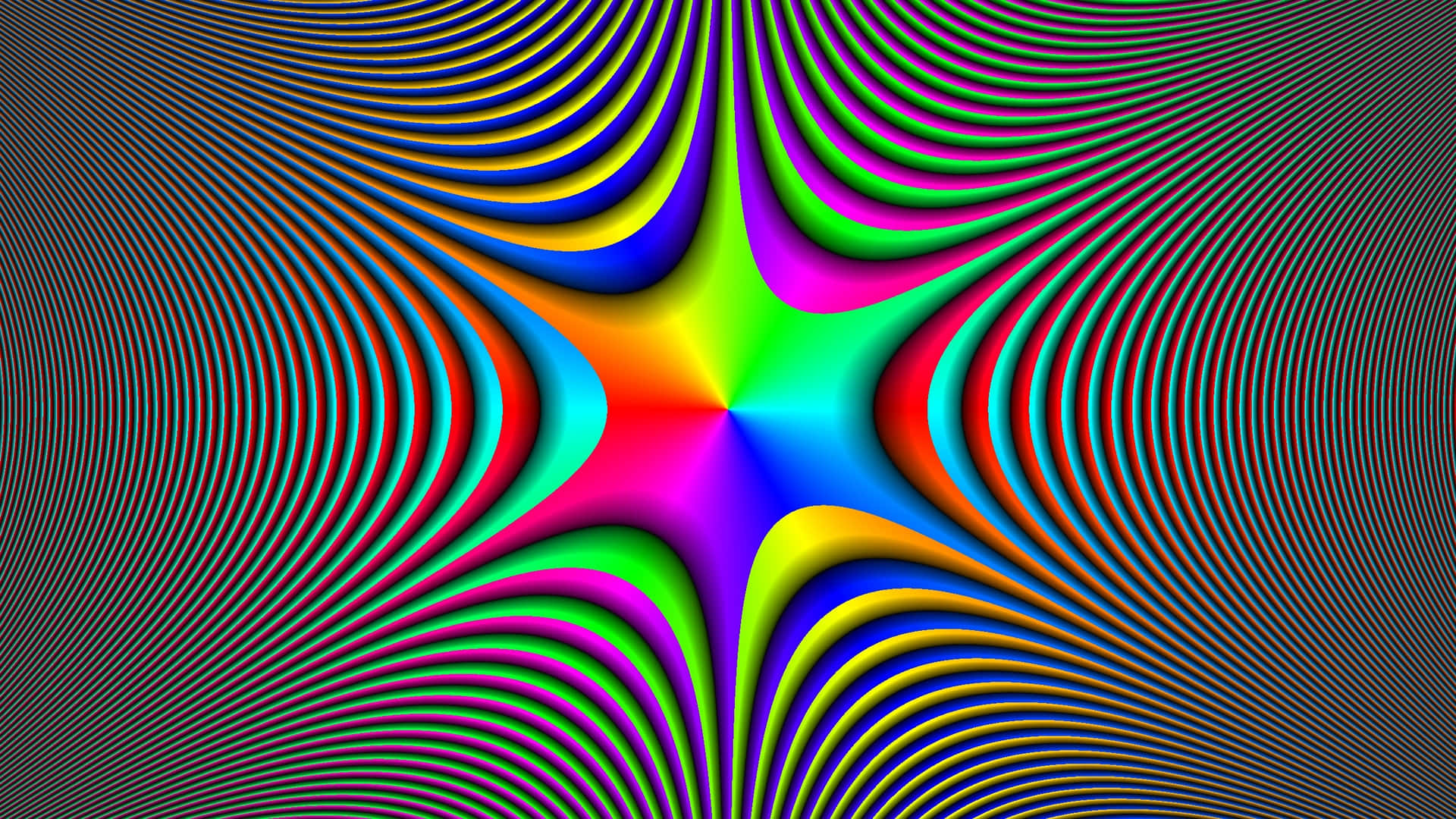 Abstract Rainbow Color Illusion Picture