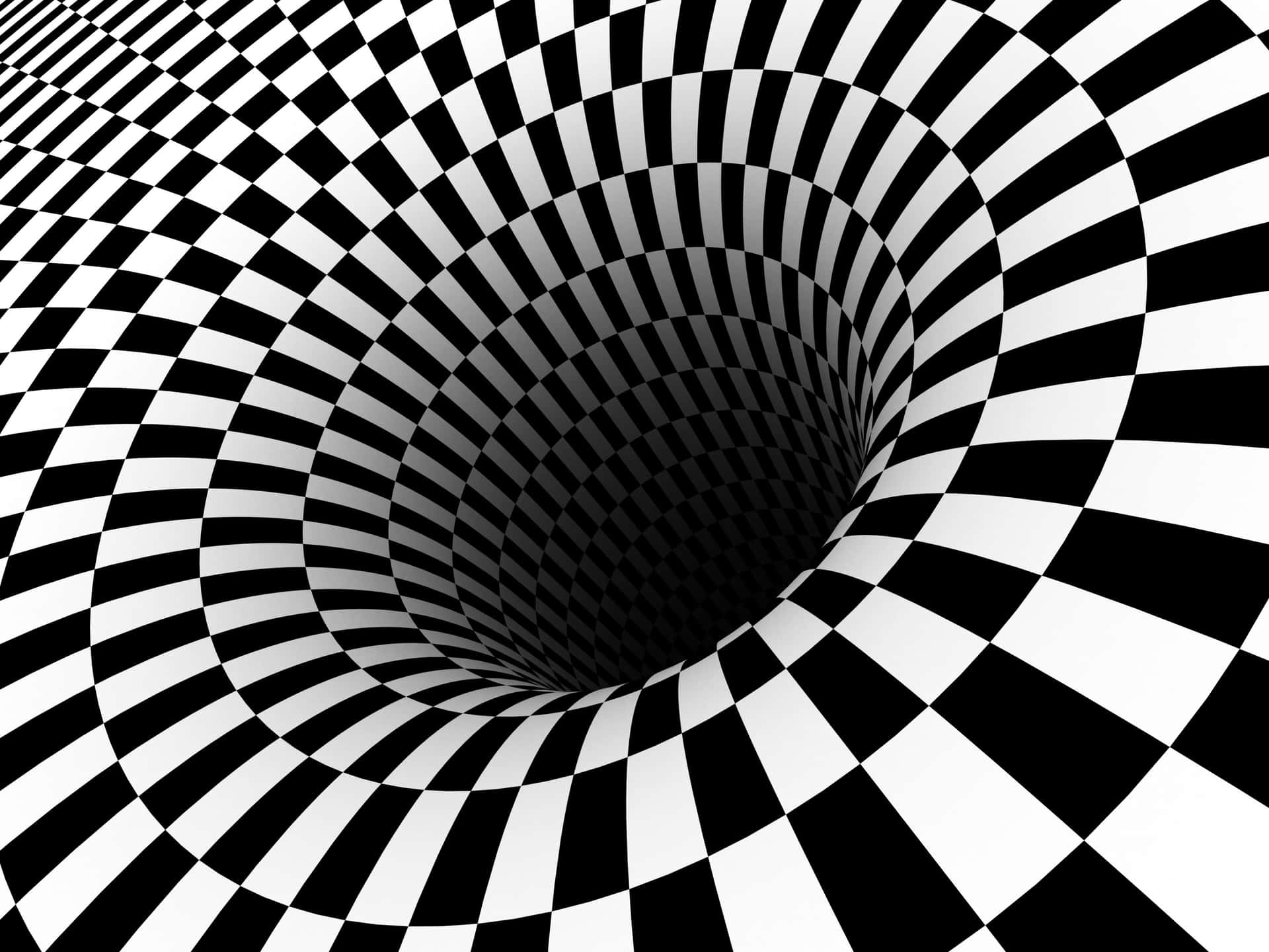 Black And White Hole Color Illusion Picture