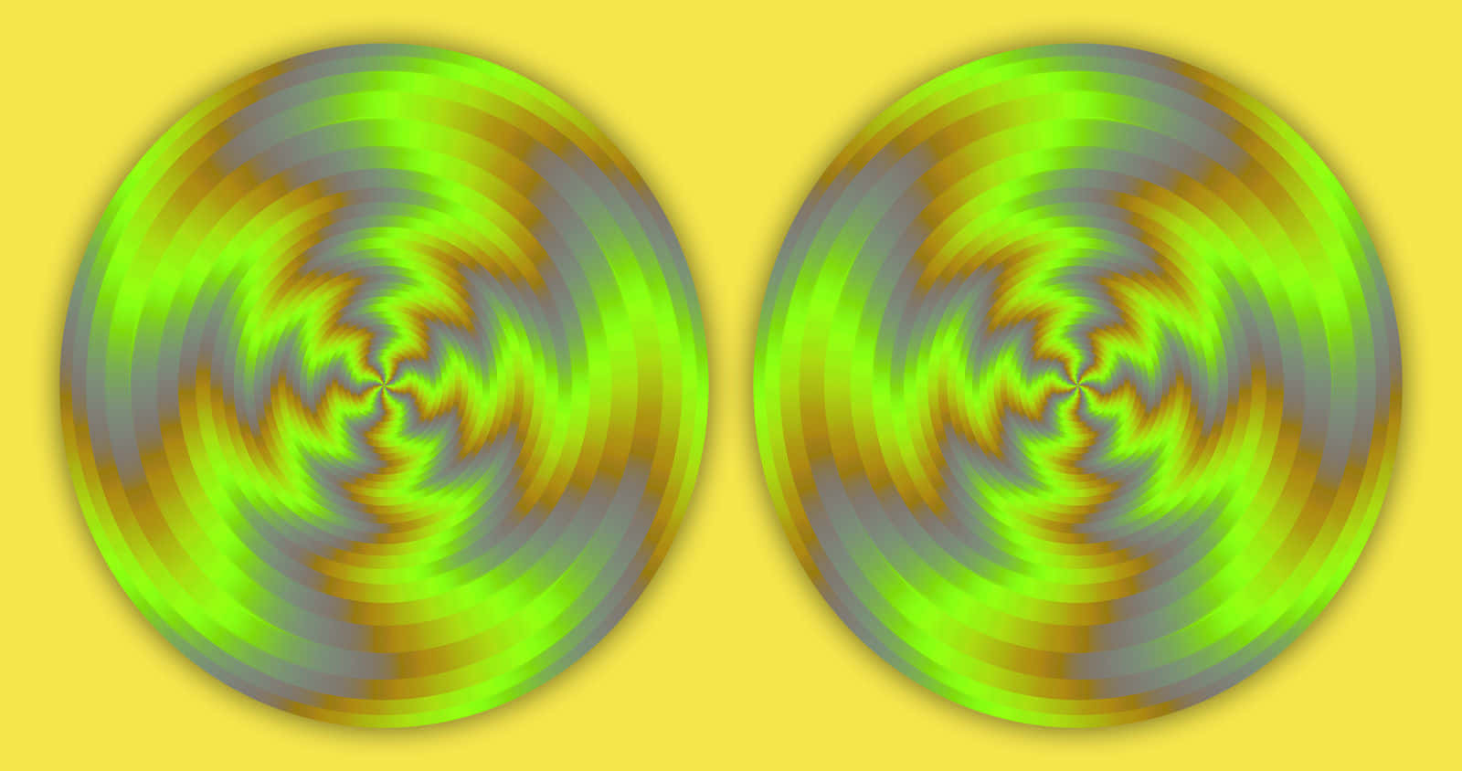 Blurry Circles Color Illusion Picture