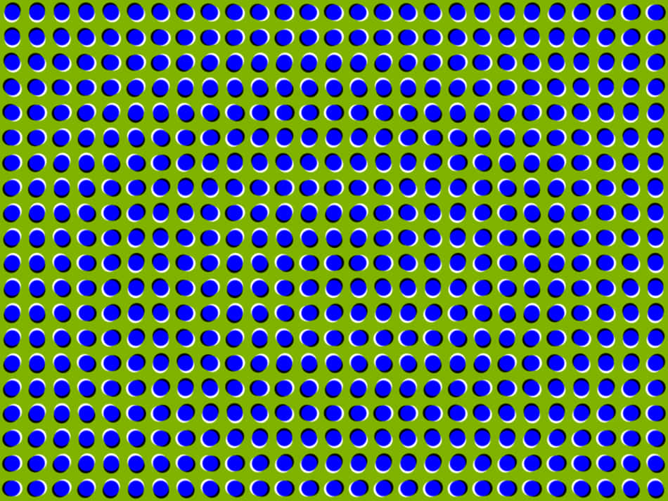 Blue Small Circles Color Illusion Picture