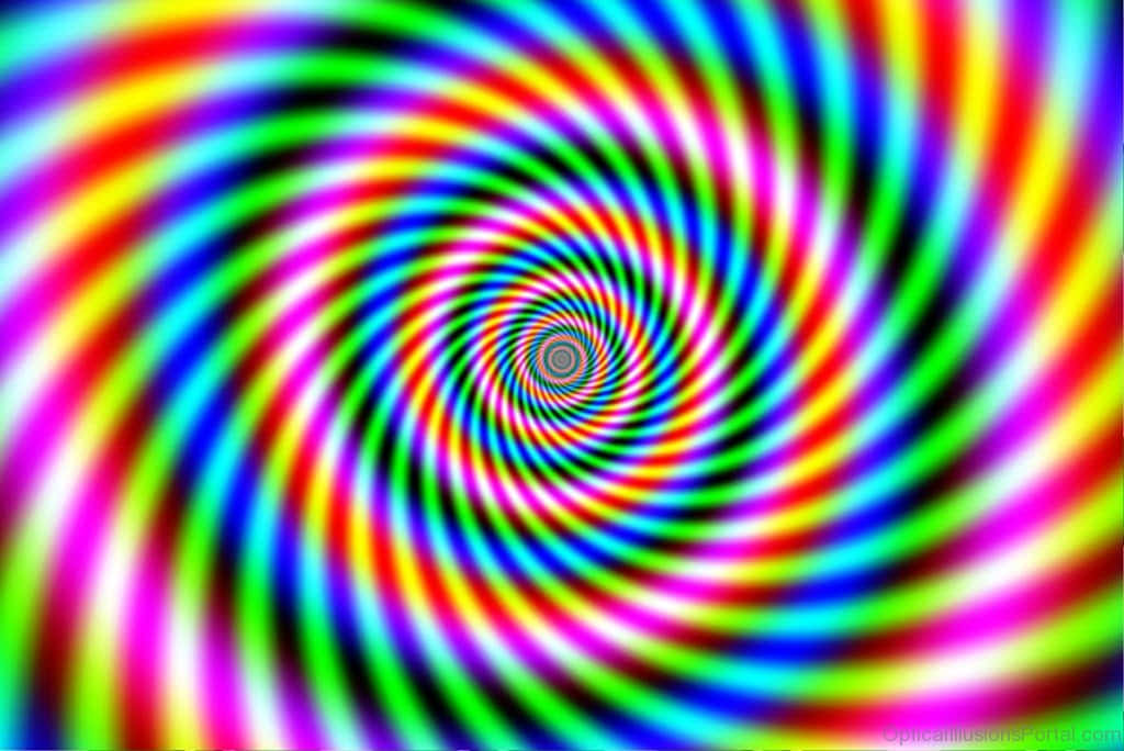 Trippy Rainbow Color Illusion Picture