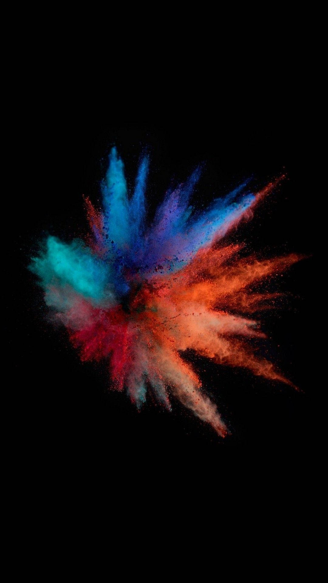 Color Iphone Colorful Powder Splash Wallpaper