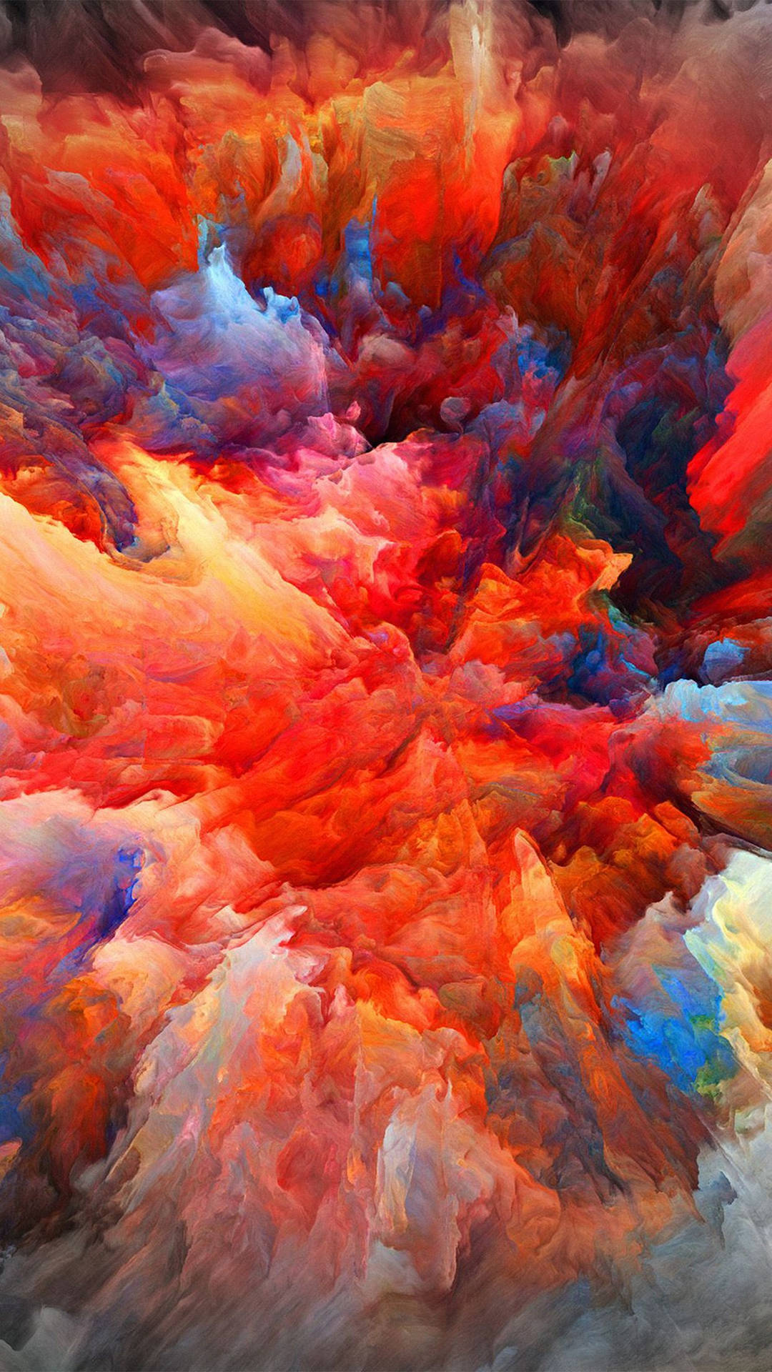 Färggladiphone Explosion. Wallpaper