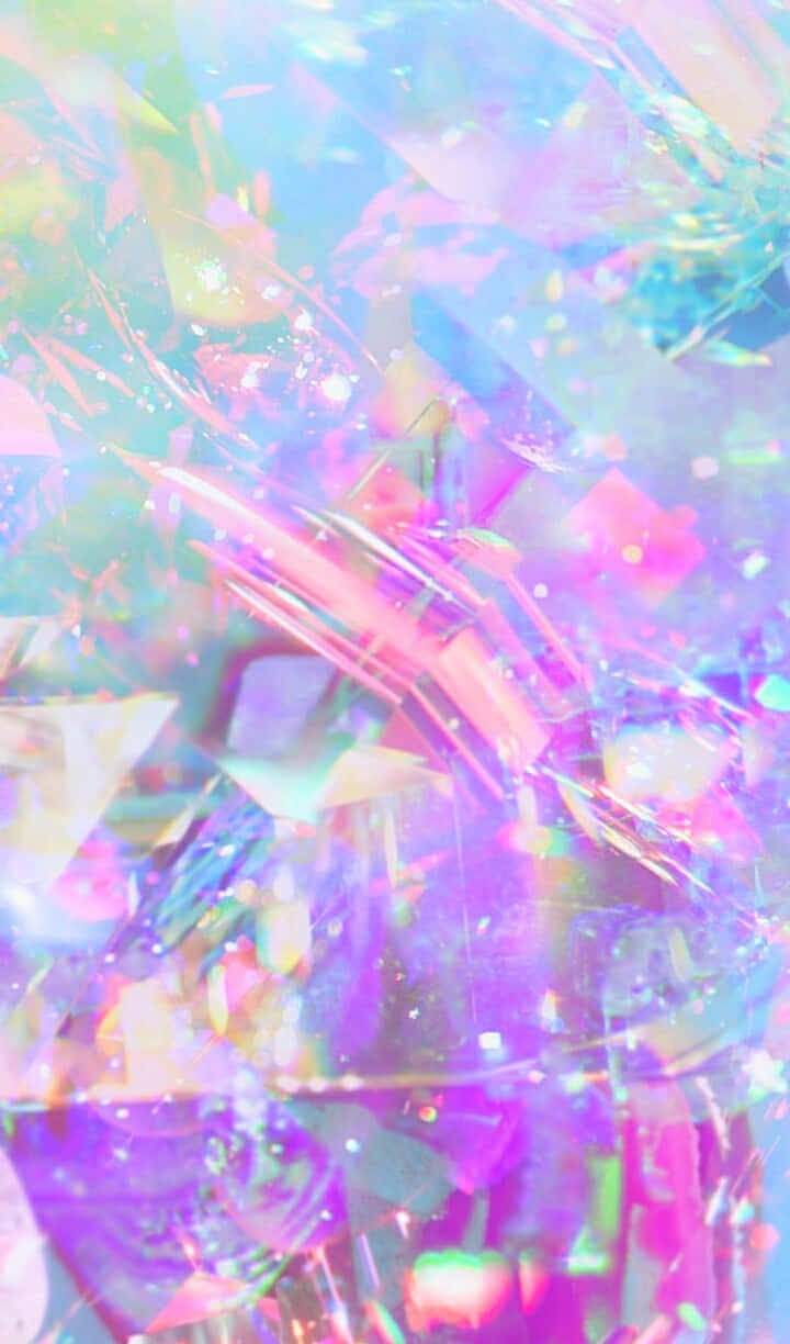 Einfarbenfroher Hintergrund Mit Einem Regenbogen Aus Blasen Wallpaper