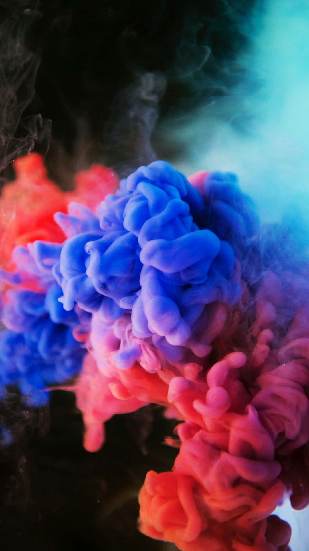 Colorful Smoke Captured In Motion