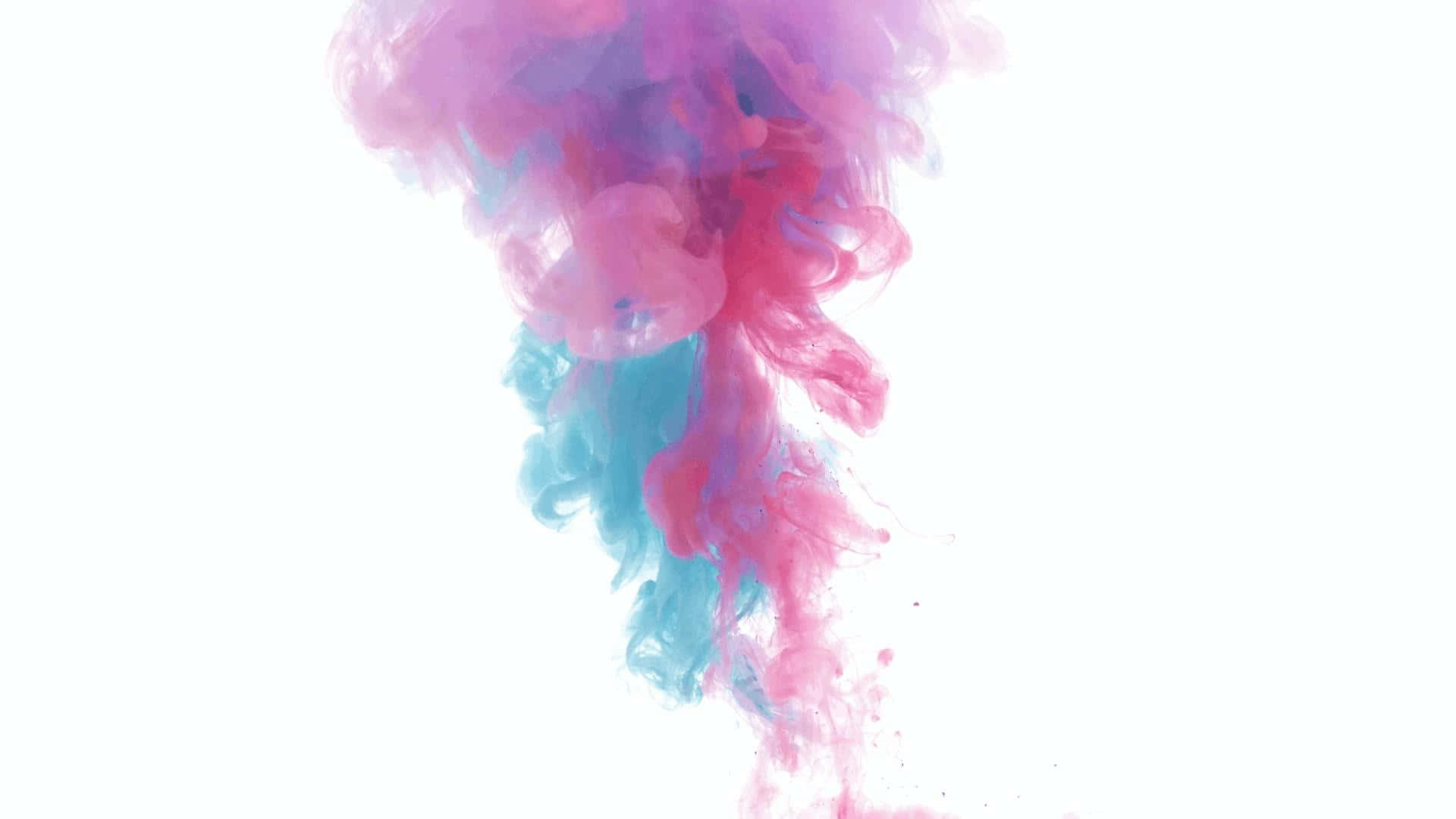 Einfarbenfroher Rauchhintergrund Mit Leuchtenden Blau- Und Pinktönen