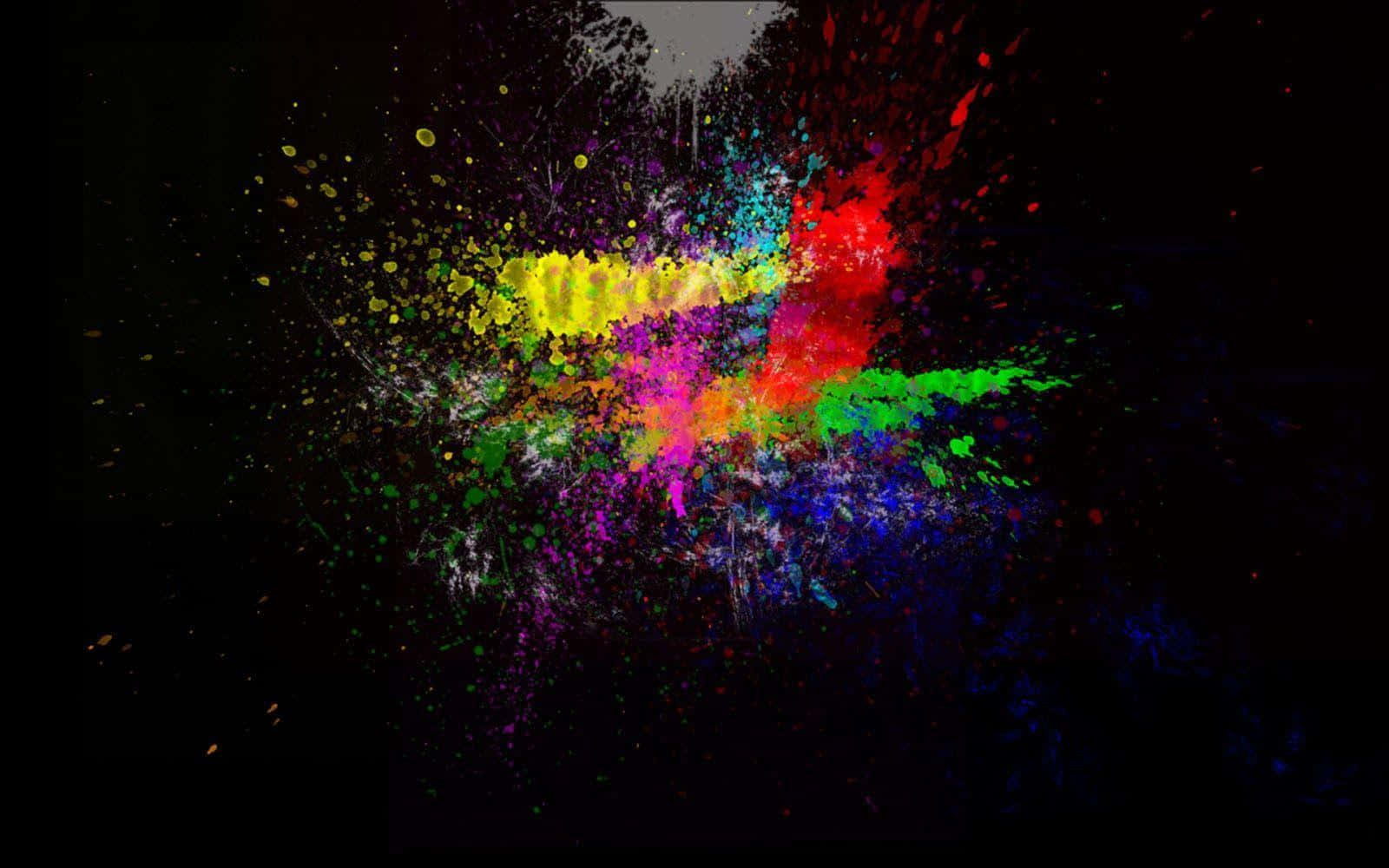 Unaexplosión Vibrante Y Dinámica De Color.