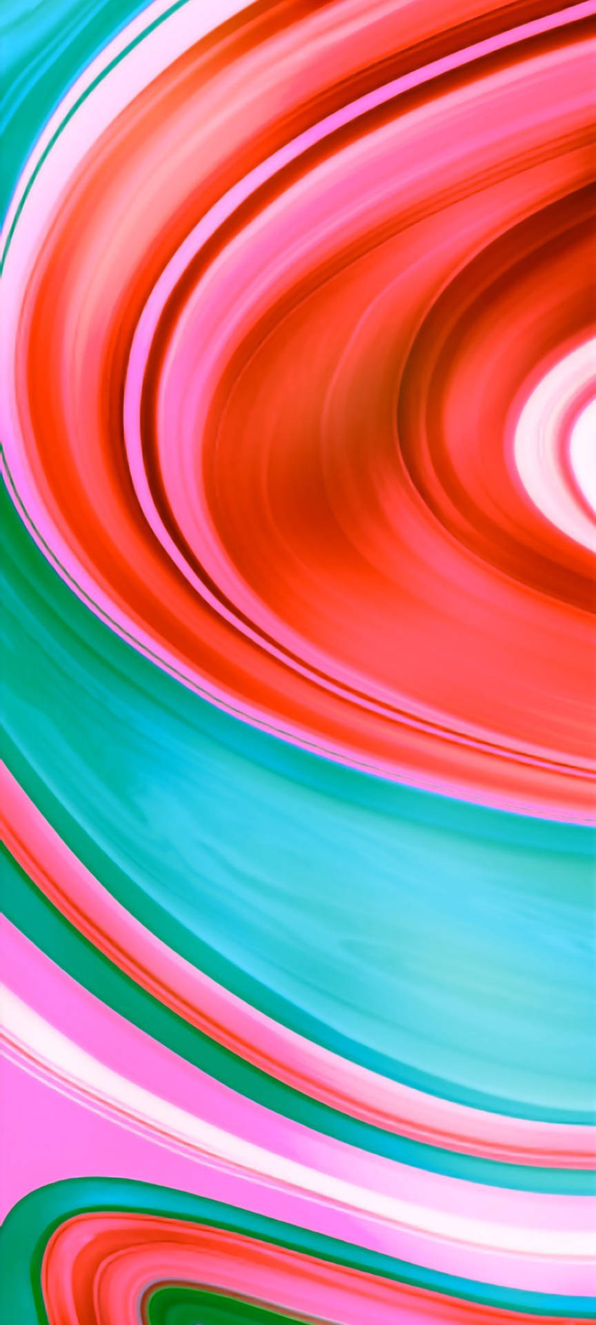 Vibrant Whirlpool Design for Xiaomi Redmi Note 9 Wallpaper