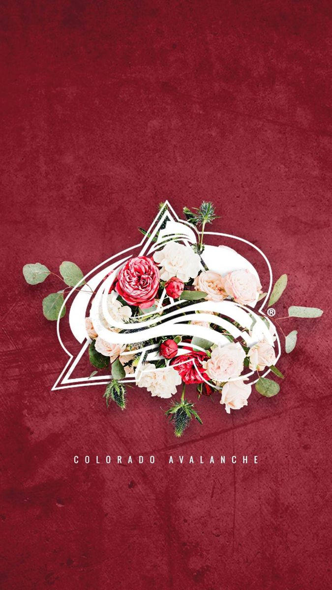 Colorado Avalanche Flowery Logo Wallpaper