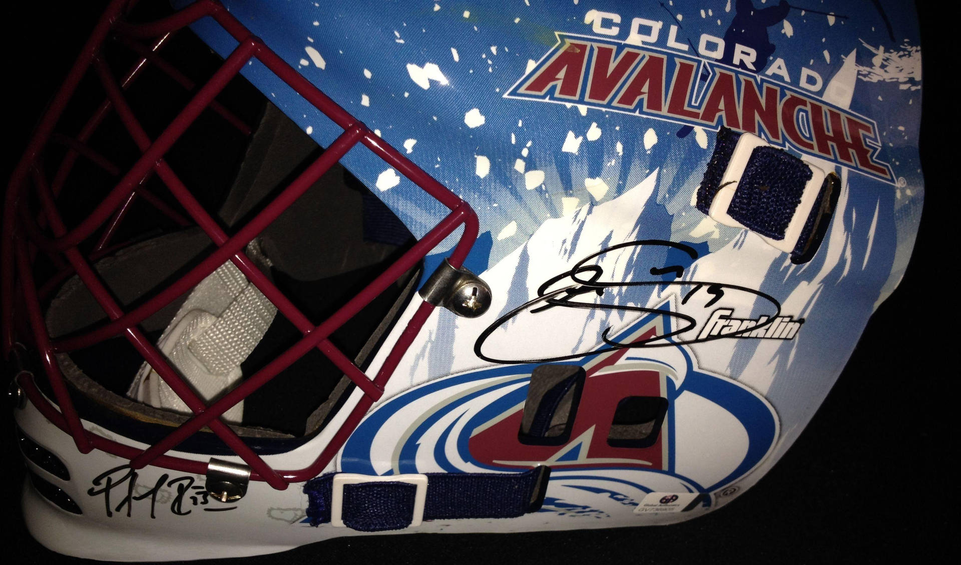 Colorado Avalanche Signed Helmet Wallpaper