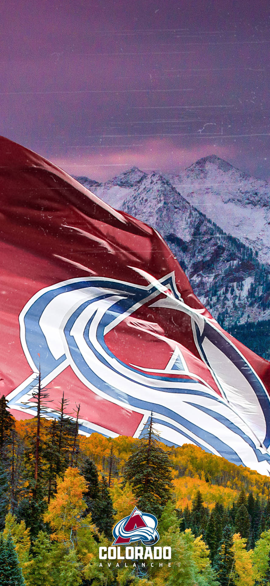 Colorado Avalanche Team Flag Wallpaper