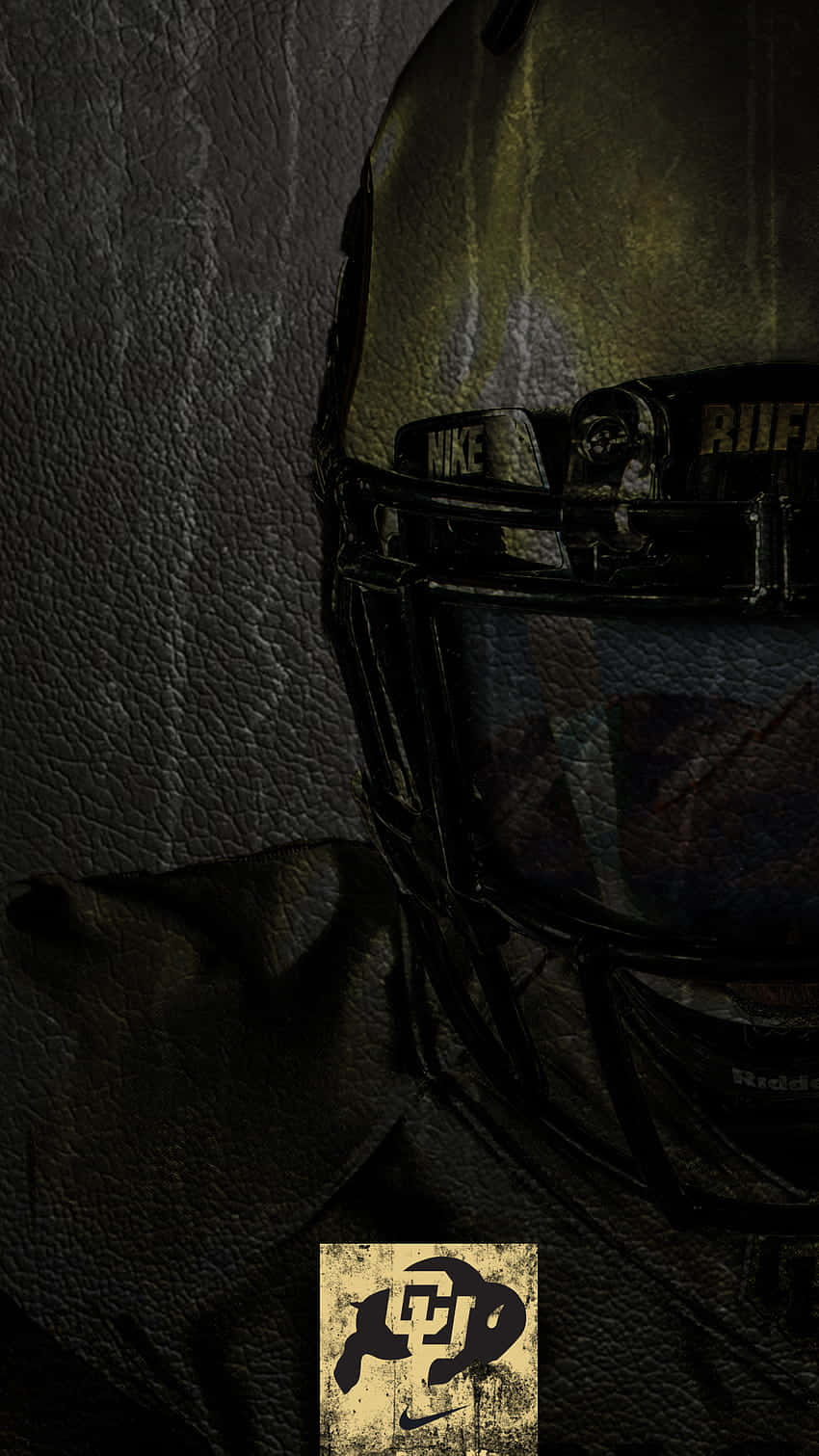Colorado Buffaloes Football Helmet Dark Backdrop Wallpaper