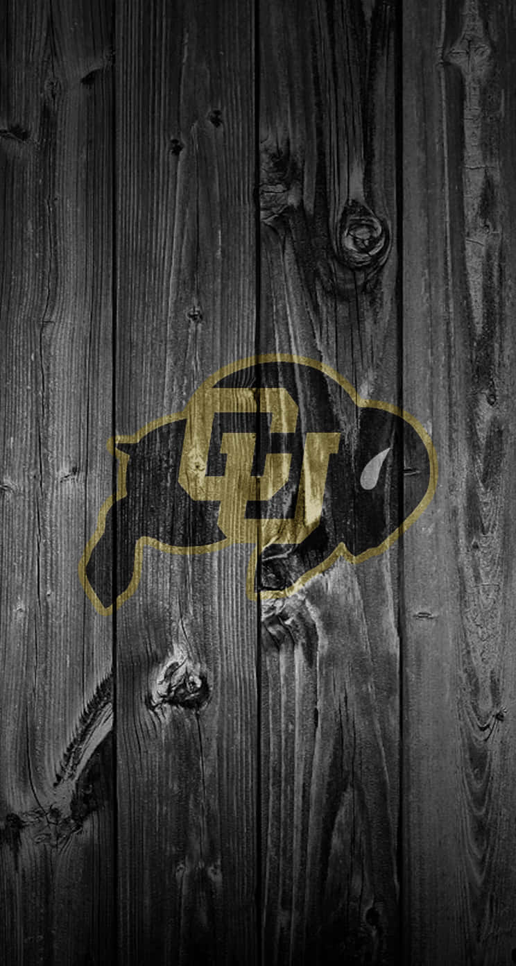 Colorado Buffaloes Logo Wooden Texture Background Wallpaper
