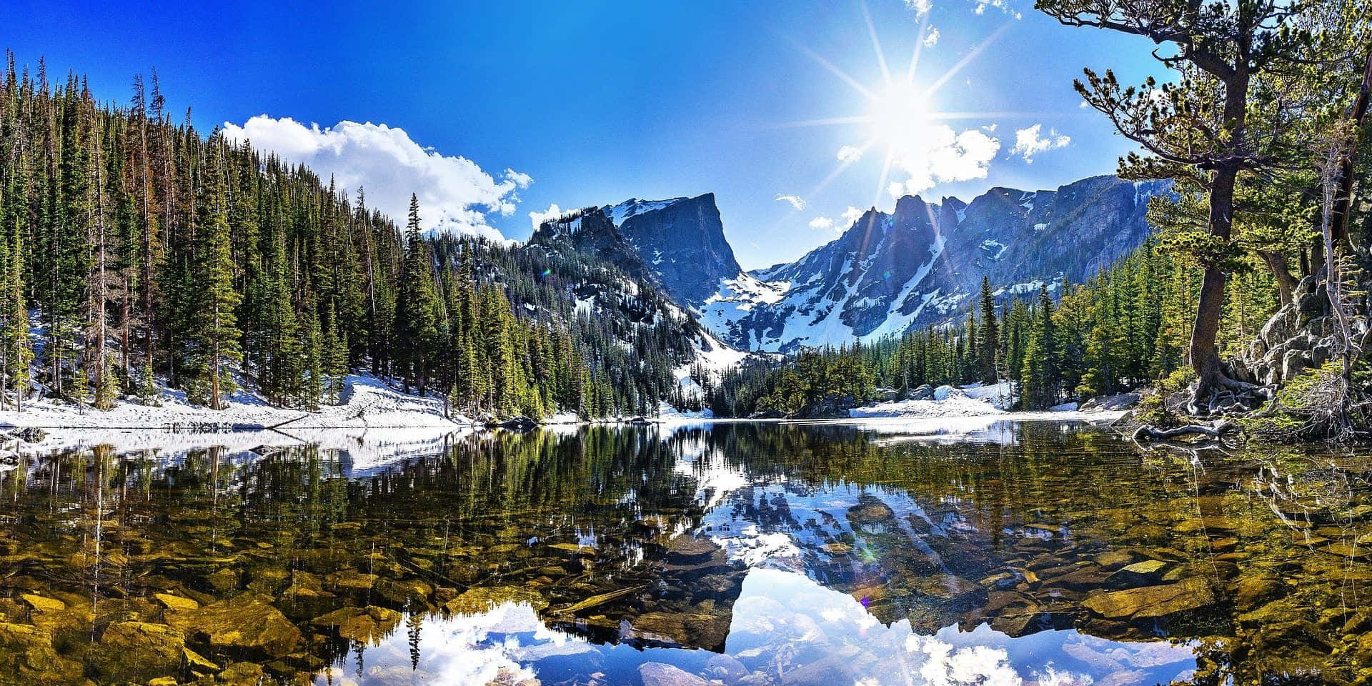 The picturesque beauty of a Colorado mountain.